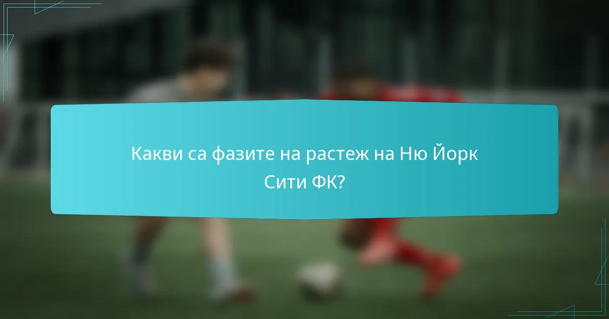 Какви са фазите на растеж на Ню Йорк Сити ФК?